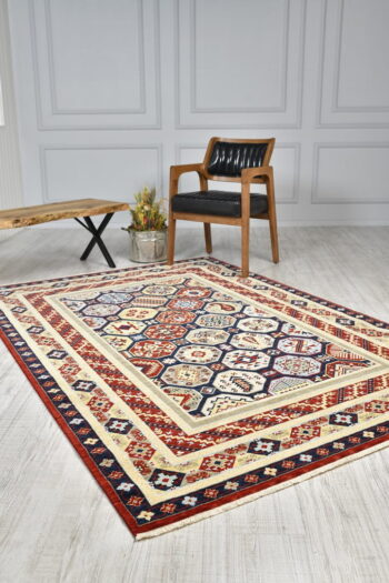 Misya 310 Lacivert Natürel Yün Özel Tezgah Halısı