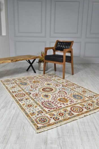 Funky 801 Stone Natürel Bambu ve Yün Halı