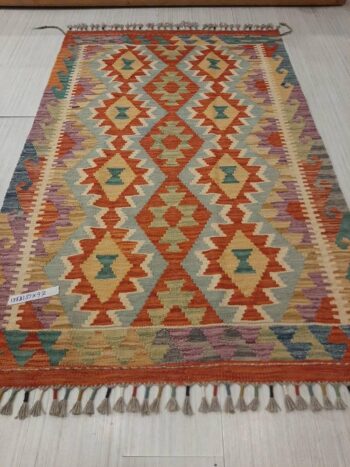 Afgan Otantik 099 El Dokuma Yün Kilim