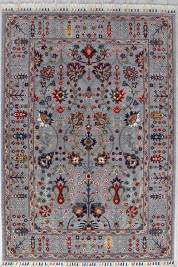 Sultani 805 Gri Natürel Bambu ve Yün Halı