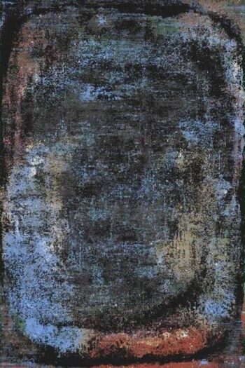 Woolknot Pietra 2080X D.Blue, Black Salon Halısı