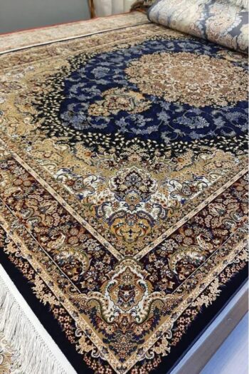 Hürrem 5158C Navy Klasik Salon Halısı