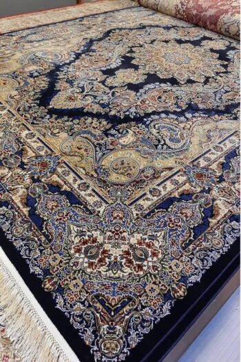 Hürrem 5158D Navy Klasik Salon Halısı