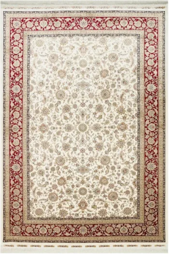 Eko Halı İsfahan 03 Cream Red Viskon Salon Halısı