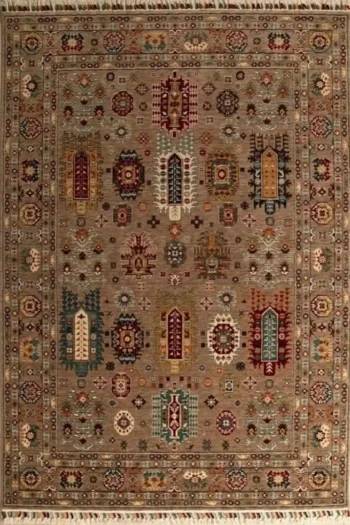 Sultani 807 Vizon Natürel Bambu ve Yün Halı