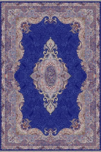 Eko İsfahan 02 Navy Viskon Klasik Salon Halısı