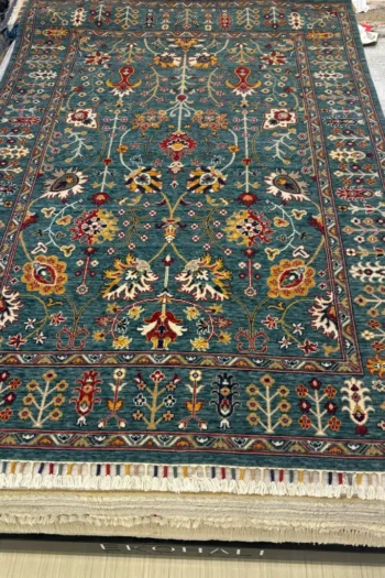 Sultani 805 Yeşil Bambu Yün Özel Tezgah Halısı