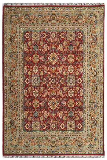 Eko Halı Harem 02 Red Otantik Desenli Yün Dokuma Özel Tezgah Halısı