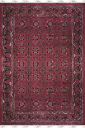 Apex Halı Burj 8731BU Bordo Klasik Salon Halısı