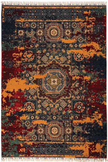 Sultani 824 Multi Natürel Bambu ve Yün Halı