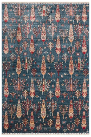 Eko Halı Zara 08 Navy Turquoise Özel Tezgah Halısı
